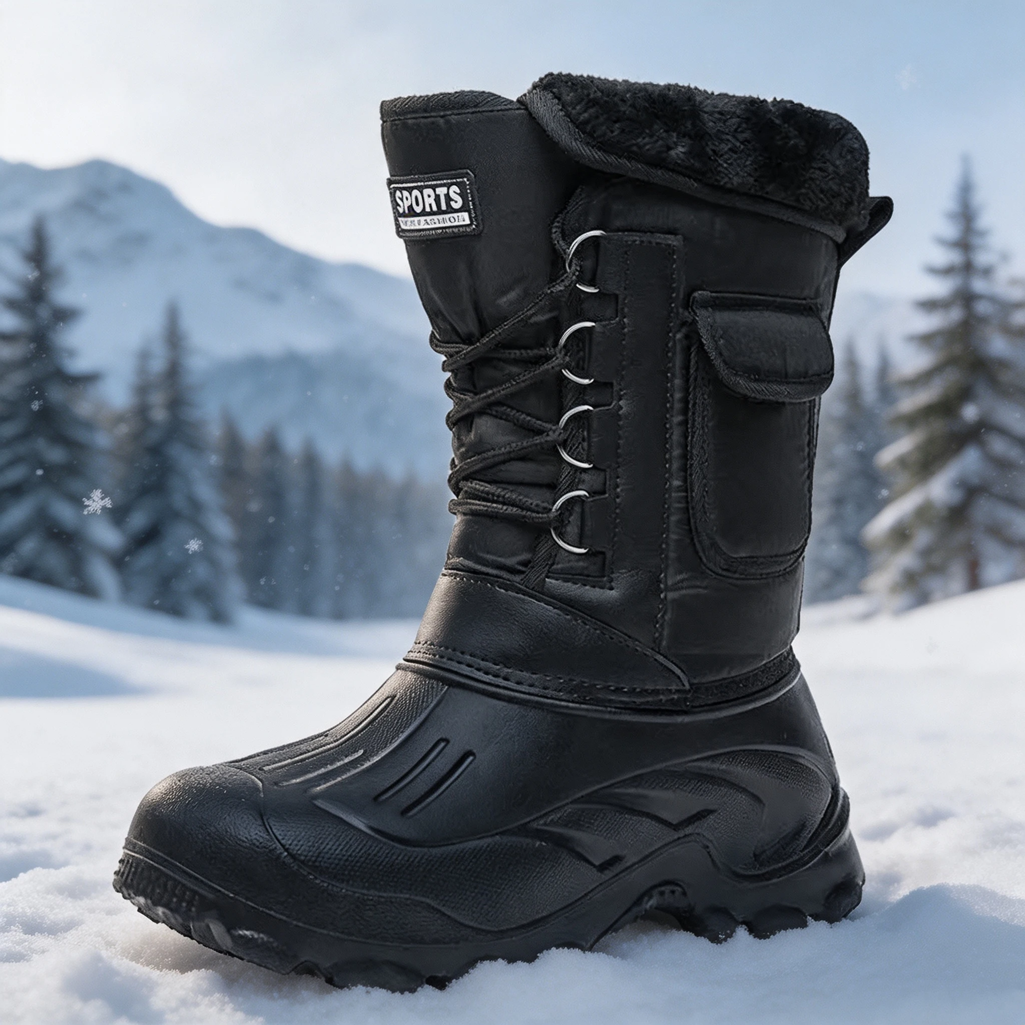Fishing Hook - Men Winter Snow Boots Outdoor Fishing