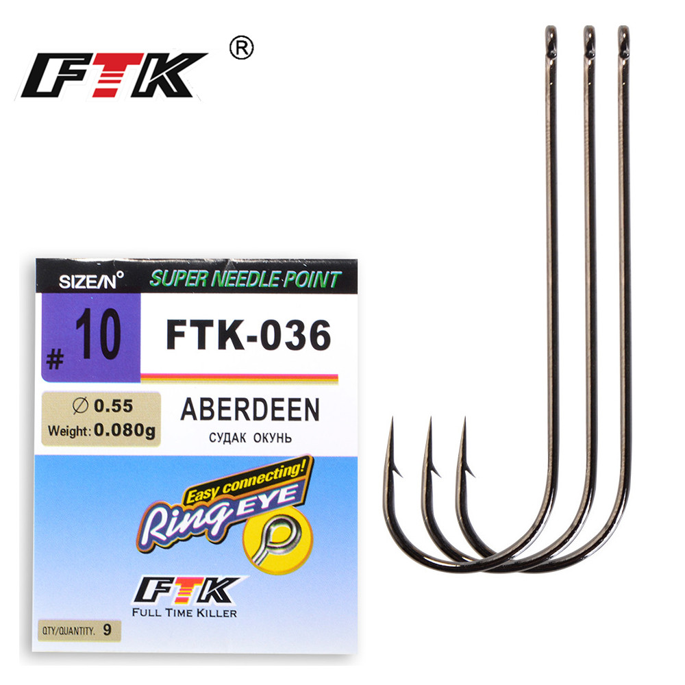 Fishing Hook Barbless - FTK Classic ABERDEEN Sea Fishing Hooks