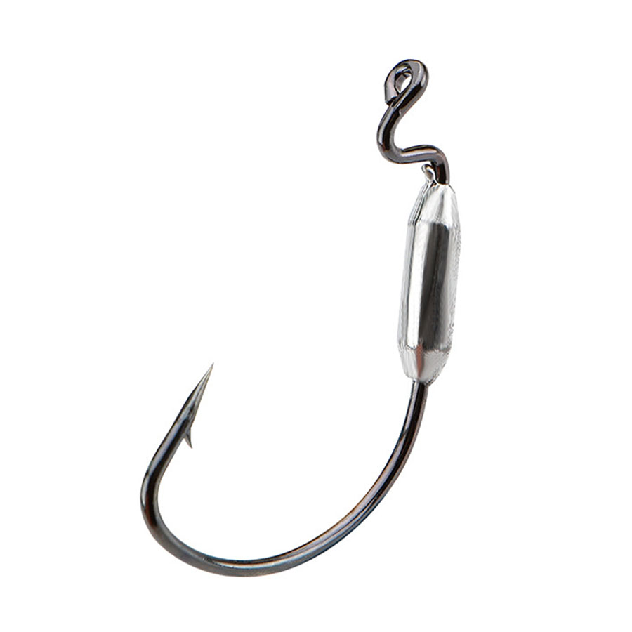 5pcs Soft Worm Lure 1/0# 2/0#  - Fishing Hook Offset 评论和价格