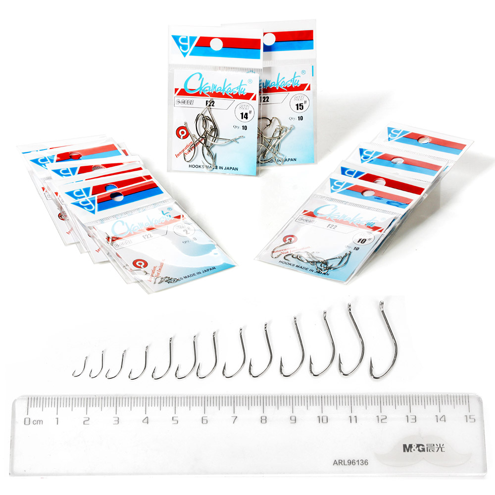 Ckamakastu F22 White Saltwater - Fishing Hook Barbless 评论和价格
