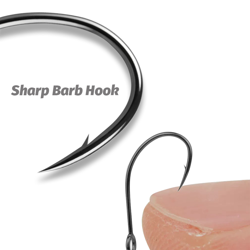 20PCS Big Ring Single Hooks 2# - Fishing Hook Circle 评论和价格