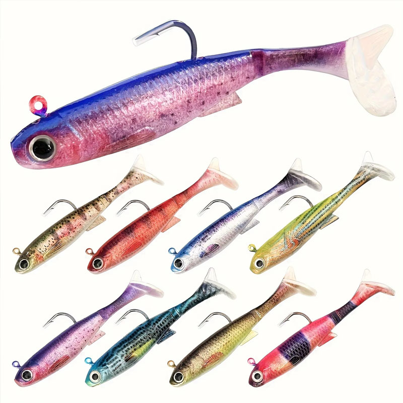 Pre-Rigged Sea Bass Lure | 3-P - Fishing Hook Weedless 评论和价格