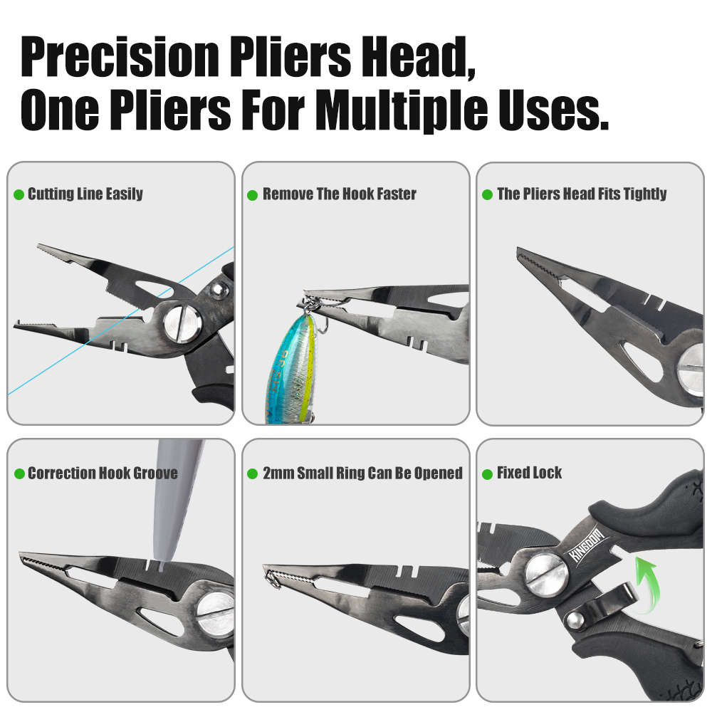 Kingdom Fishing Pliers Multifu - Fishing Hook Remover 评论和价格