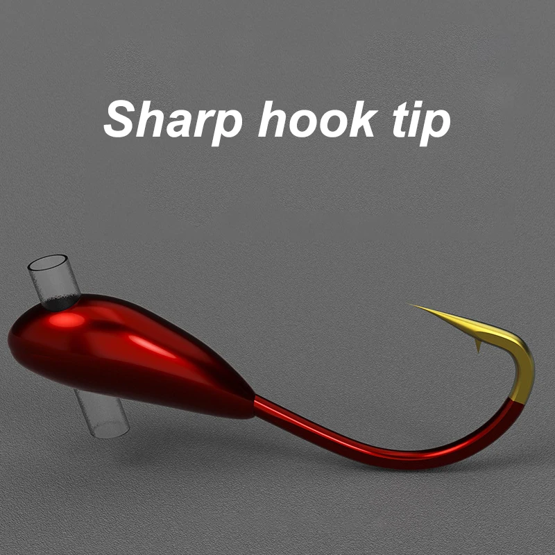 10/20PCS Winter Ice Fishing Ho - Fishing Hook Offset 评论和价格