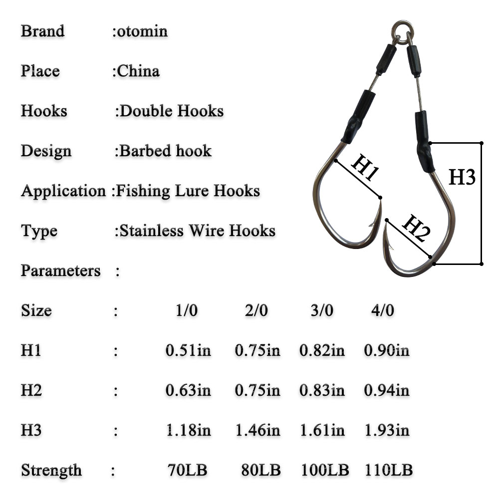 2pairs/bag Slow Fast Jigging H - Fishing Hook Assortment 评论和价格