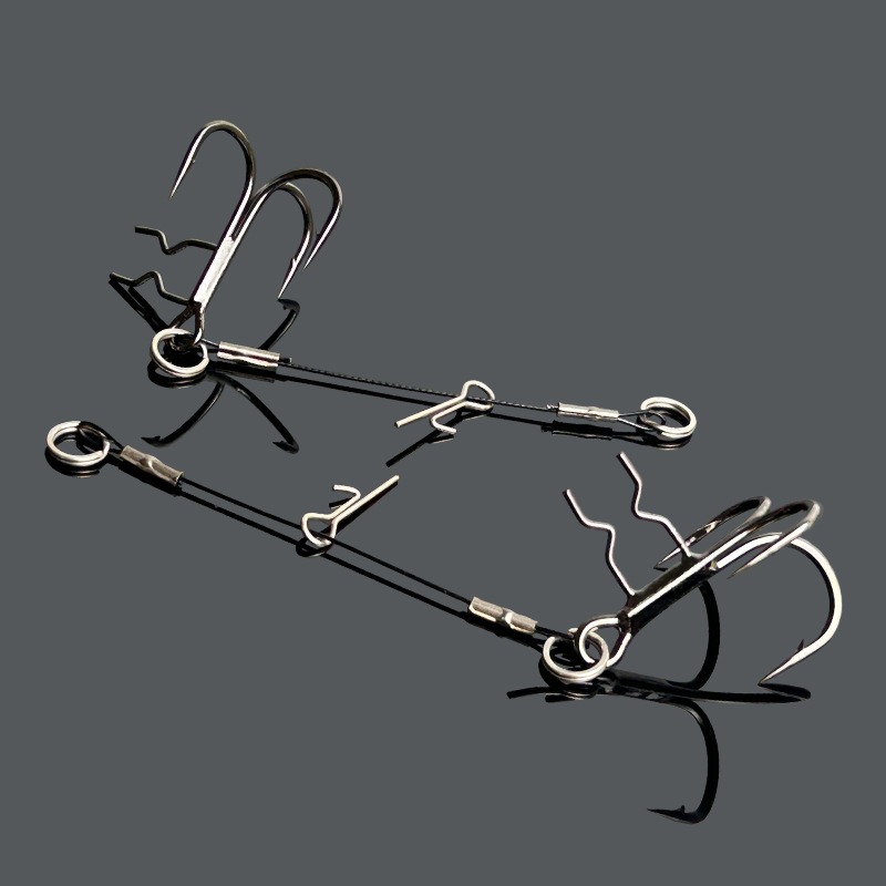 LUREGO 2Pcs Stinger Rig T-Bell - Fishing Hook Weedless 评论和价格