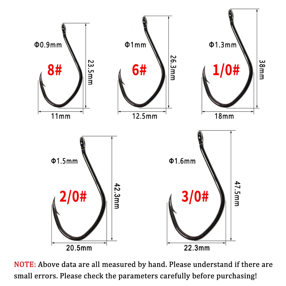 Wifreo 20pcs V Shape Catfish H - Fishing Hook Offset 评论和价格
