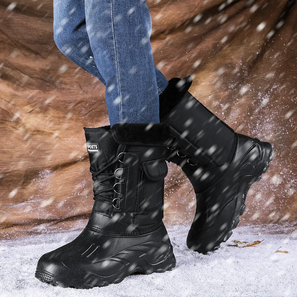 Men Winter Snow Boots Outdoor  - Fishing Hook 评论和价格