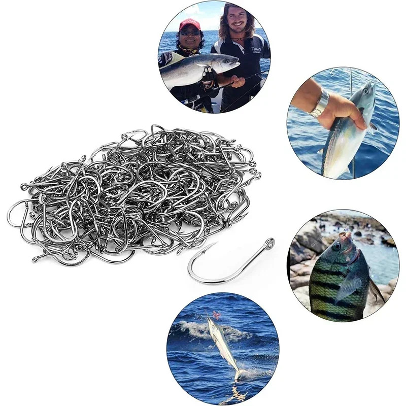 50-1600Pcs/BoxFishing Hooks Ca - Fishing Hook Barbless 评论和价格