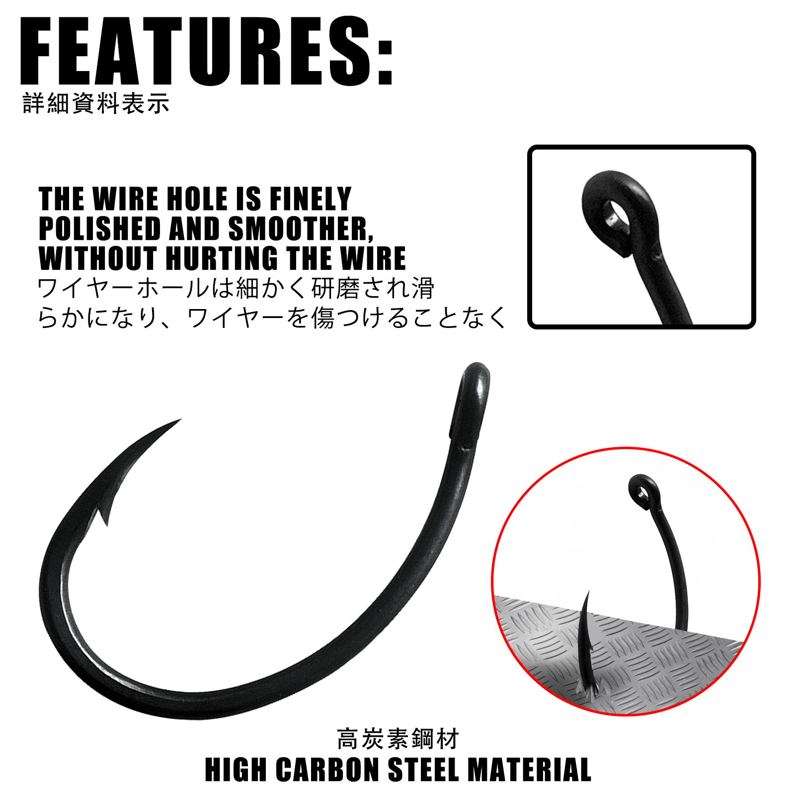 50pcs Carp Fishing Hooks PTFE  - Fishing Hook Offset 评论和价格
