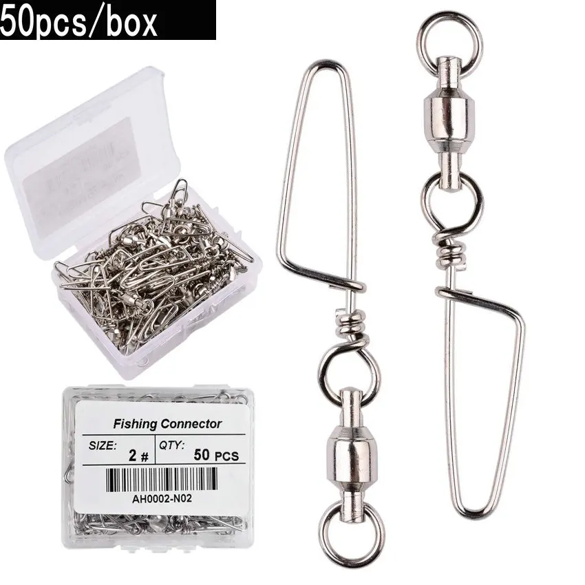 50pcs Fishing Ball Bearing Swi - Fishing Hook Box 评论和价格