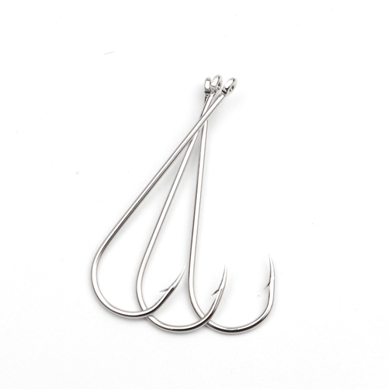 50pcs Long Shank Saltwater Cir - Fishing Hook Circle 评论和价格