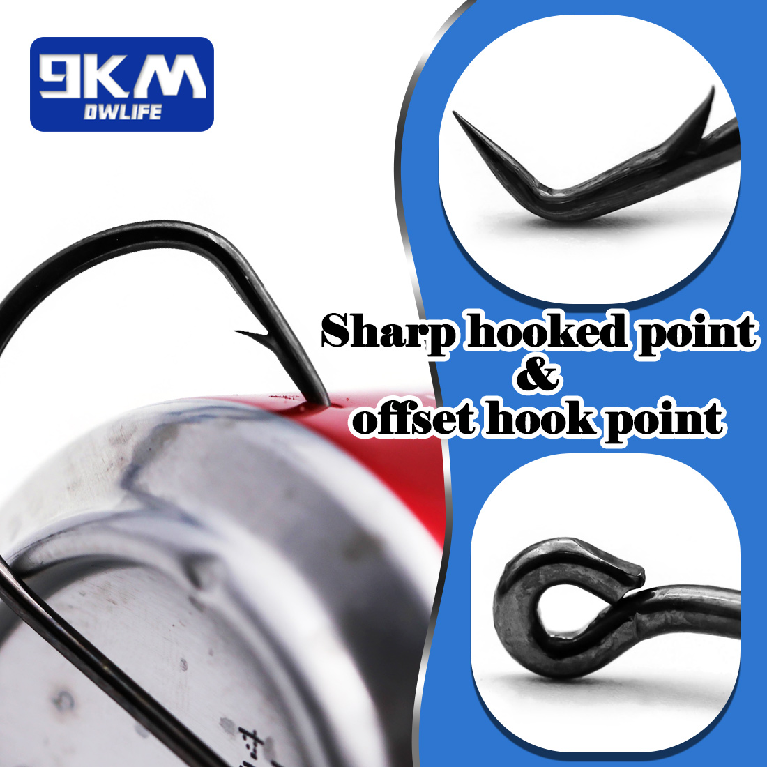 9KM Circle Fishing Hooks 25~50 - Fishing Hook Circle 评论和价格
