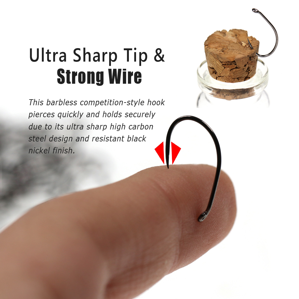 Bimoo 30PCS High Carbon Steel  - Fishing Hook Barbless 评论和价格