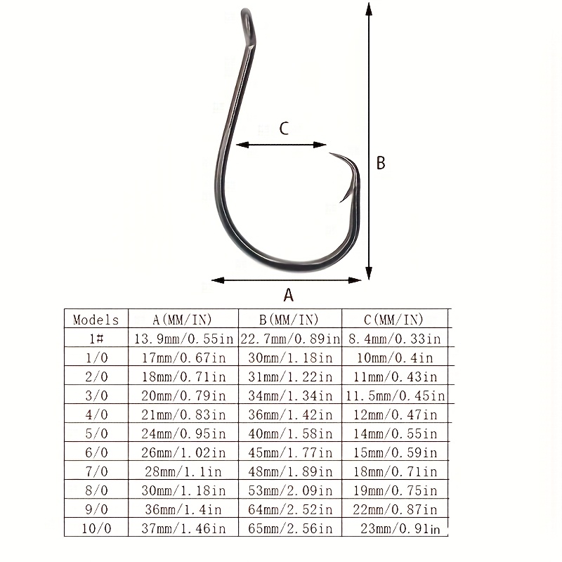 50pcs Circle Hooks Fishing Equ - Fishing Hook Circle 评论和价格