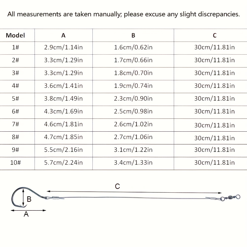 25pcs Heavy Duty Circle Hooks  - Fishing Hook Circle 评论和价格