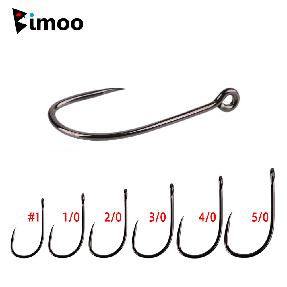 20pcs #1 1/0 2/0 3/0 4/0 5/0 S - Fishing Hook Barbless 评论和价格